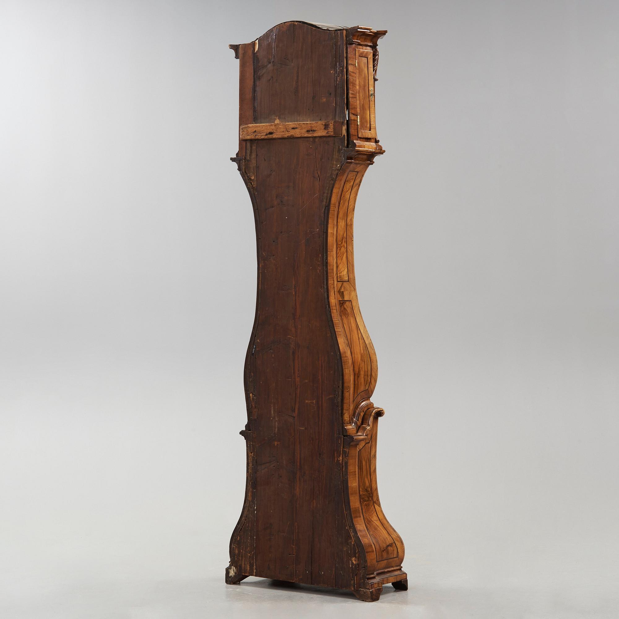 An astronomical longcase clock by Johann Joseph Langschwert court-watchmaker, Würzburg, circa 1750.