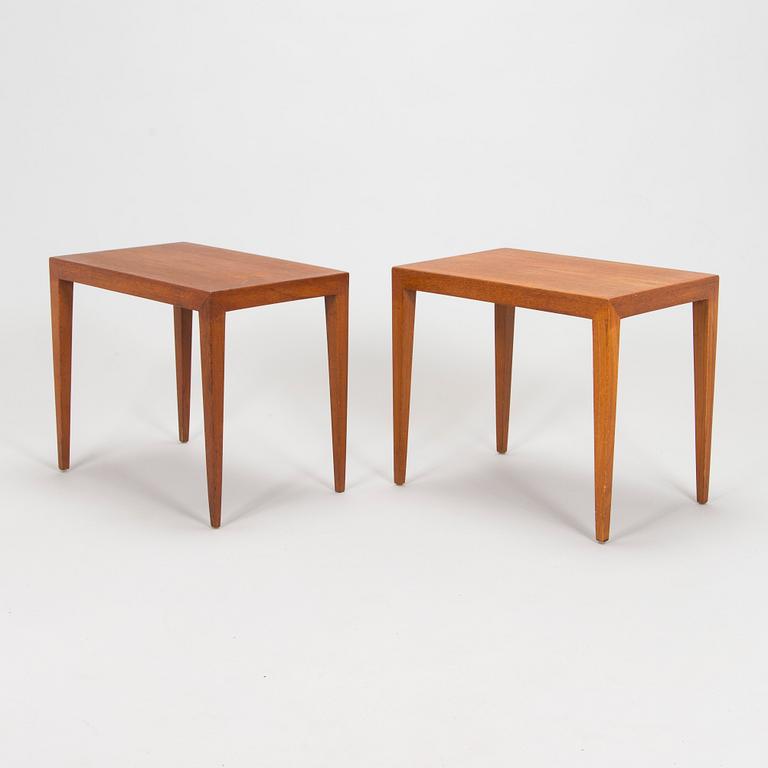Severin Hansen, sivupöytiä, pari, malli 41B, Haslev Møbelfabrik, Tanska, 1900-luvun puoliväli.
