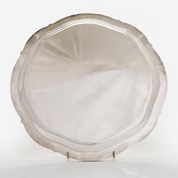 Tarjotin, hopeaa, suomalaiset tuontileimat.