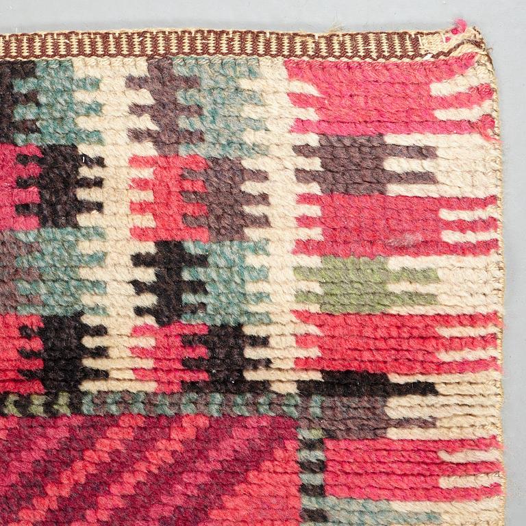 Barbro Nilsson, A CARPET, "Nellicka", knotted pile, ca 228 x 158,5 cm, signed AB MMF BN.