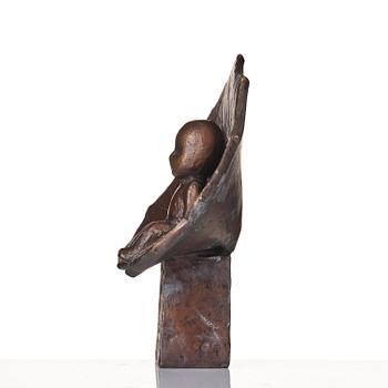Lisa Larson, skulptur, "Tummelisa", brons, Scandia Present, ca 1978.