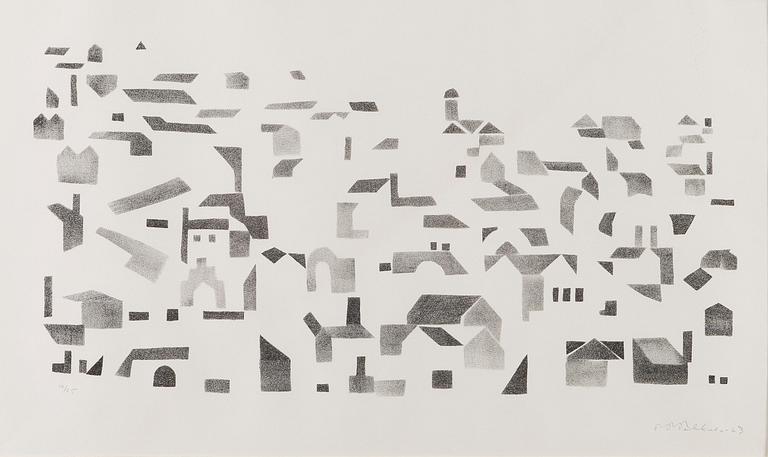 TEUVO-PENTTI PAKKALA, litografia, signeerattu ja päivätty -63, numeroitu 12/25.