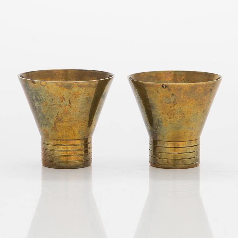 Paavo Tynell, a set of seven 1930/1940s beakers made by Taito.