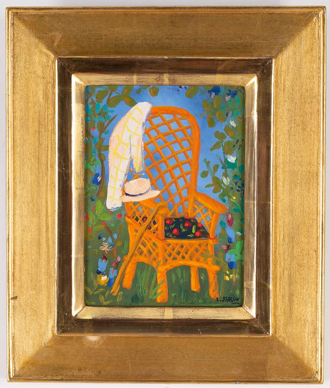 Lennart Jirlow, oil on panel, signed.