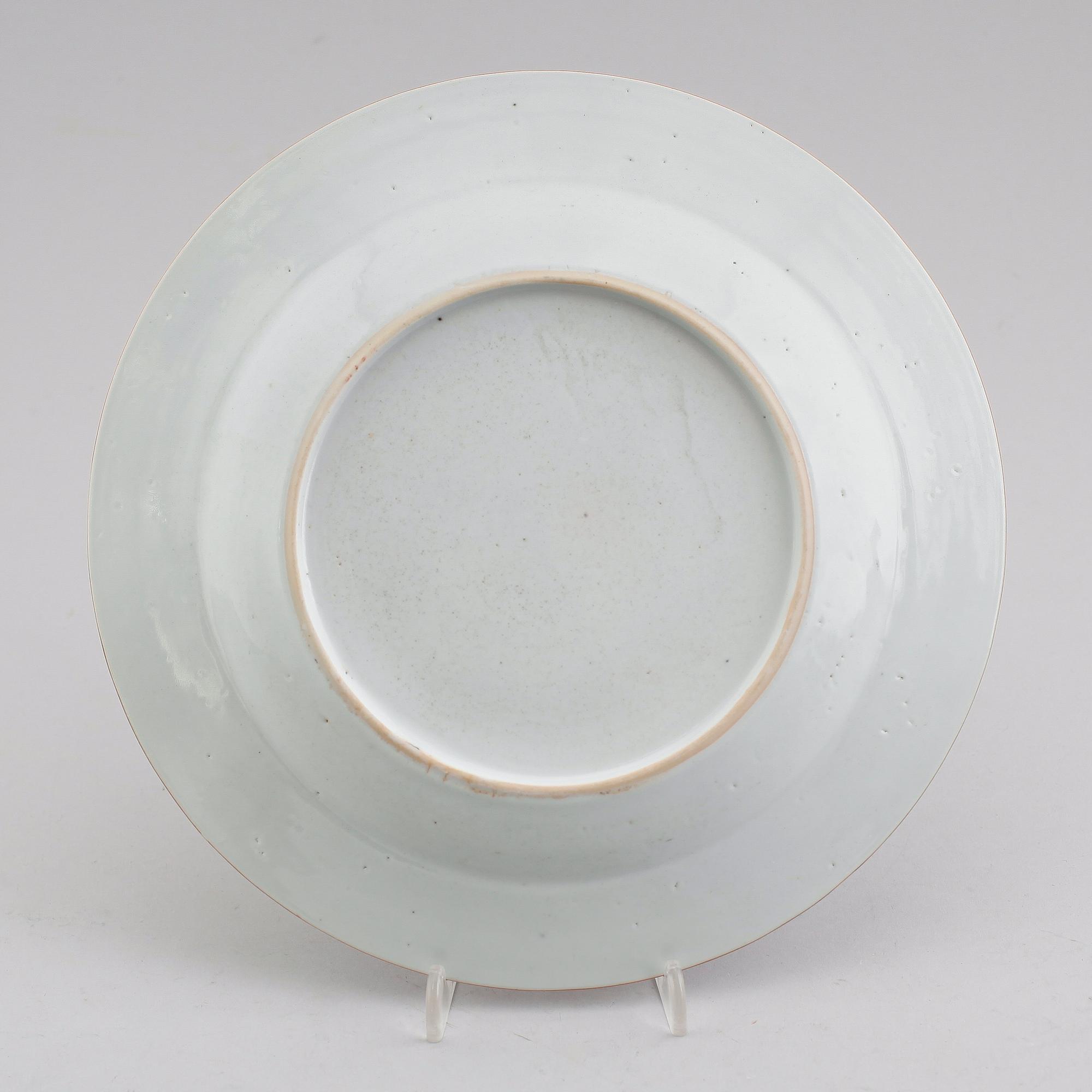 TALLRIK, porslin, Kina, Qianlong 1736-1795.