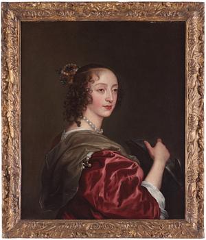 Antonis van Dyck Attributed to, Portrait of Queen Henrietta Maria, as St. Catherine of Alexandria.