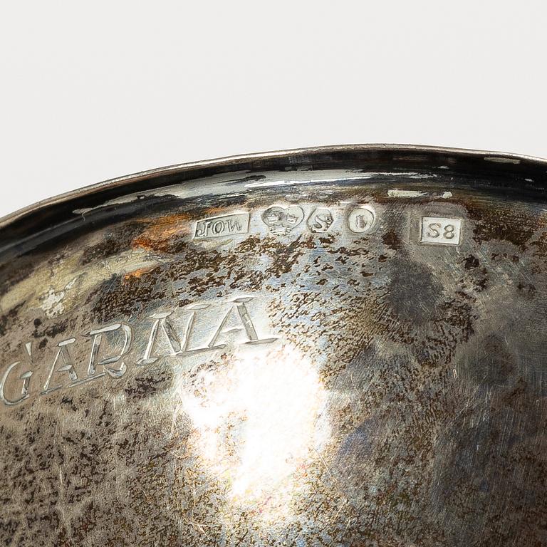 Supkoppar, 4 st, silver, Sverige 1800-1900-tal.