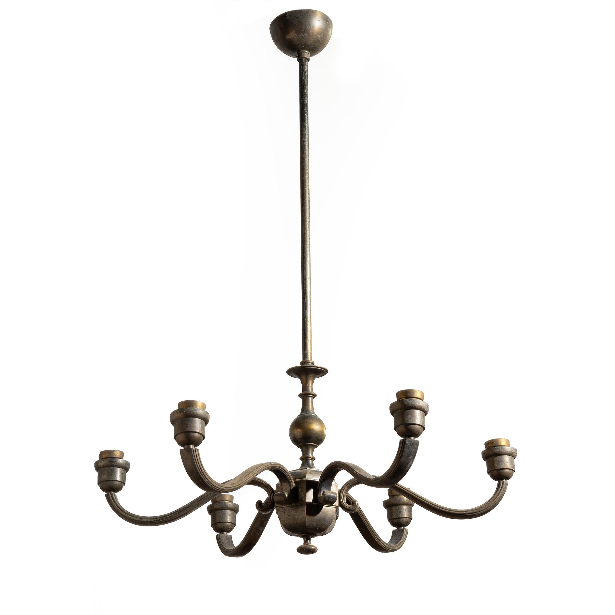 Ceiling lamp, first half of the 20th century.
