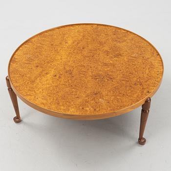 Josef Frank, a model '2139' burr elm veneered coffee table, Svenskt Tenn, after 1985.