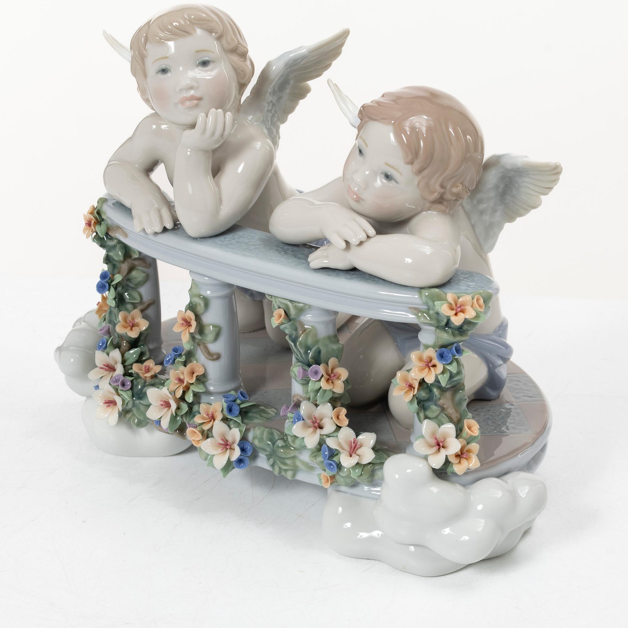 Lladró, figurine, "Celestial Balcony", Spain.