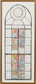 EINAR FORSETH, blandteknik, signerad.