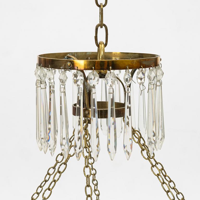 Chandelier, late Gustavian, circa 1800.