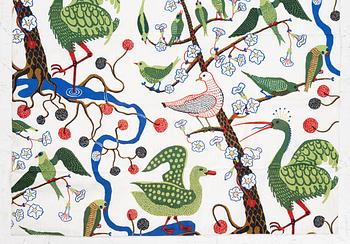 Josef Frank, a 'Gröna Fåglar' roller blind, Svenskt Tenn.