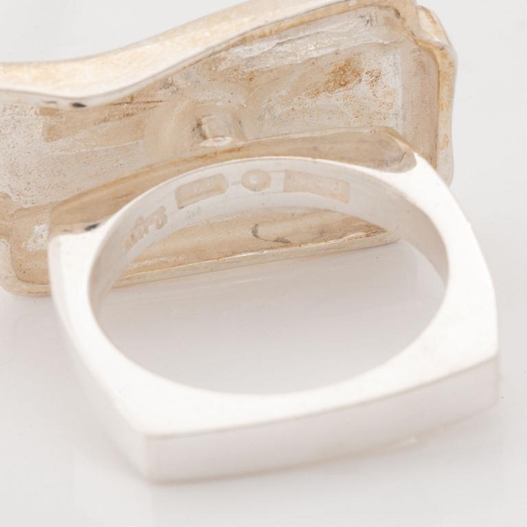 Rolf Karlsson four silver rings.