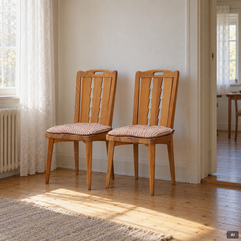 Nordiska Kompaniet, Pair of chairs. Swedish Modern. “Ekerö”, mid-20th century.