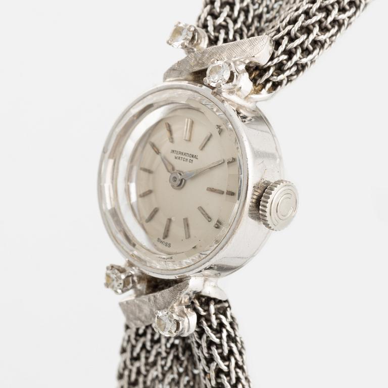 White gold and brilliant cut diamond cocktail watch.