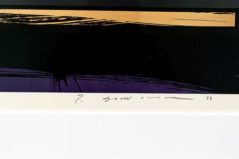 Tetsuro Sawada, färglitografier 3 st signerade daterade och numrerade 97 73-76-83/100.