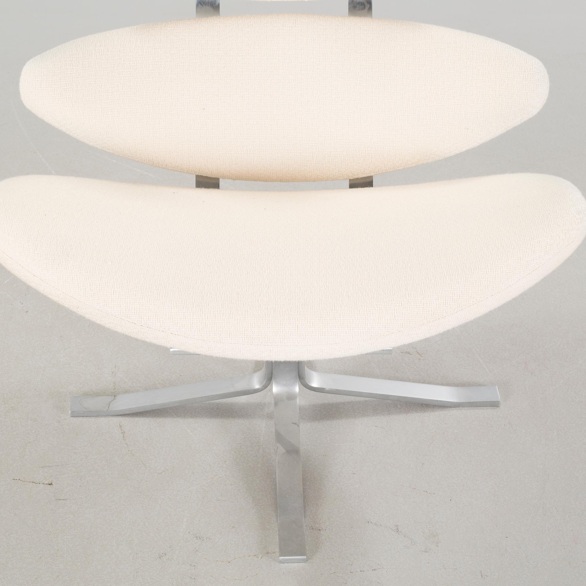 A lounge chair by Poul Volther for Erik Jørgensen in Denmark, model "Corona", around the year 2000.