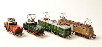 ELLOK, 4 st, Märklin, 3035/e424-103, 3036/1141.02 ÖBB, CE800 grönt, CE800, brunt, H0.