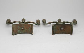 LJUSSTAKAR, ett par, Sune Bäckström 1900-talets första hälft.