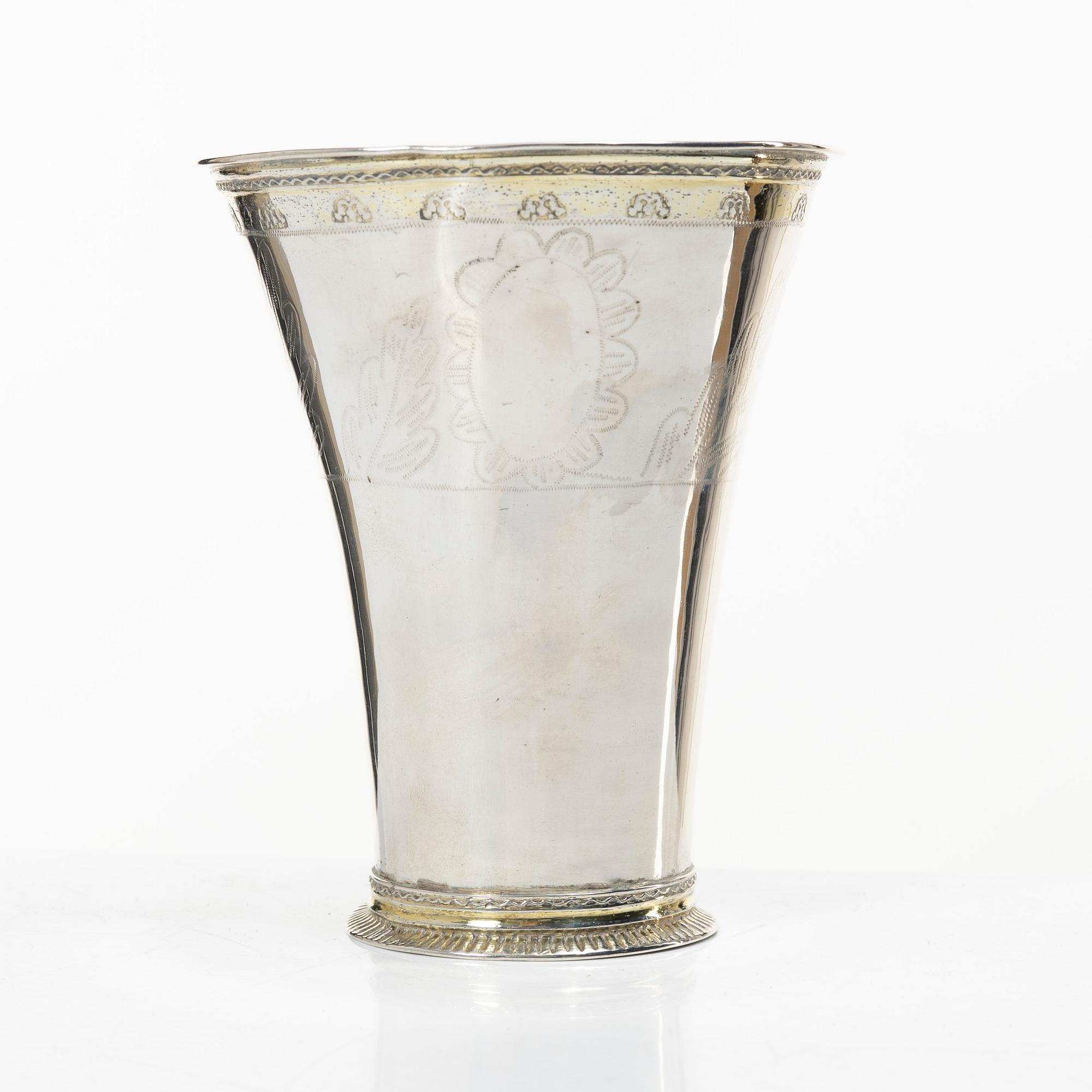 A Swedish silver beaker, mark of Carl Lindgren, Norrköping, active 1778-1789 (1790).