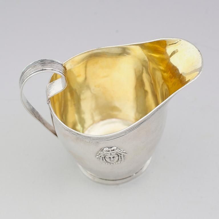 GRÄDDKANNA, silver, Johan Petter Grönvall, Stockholm 1814. Vikt ca 120 gram.