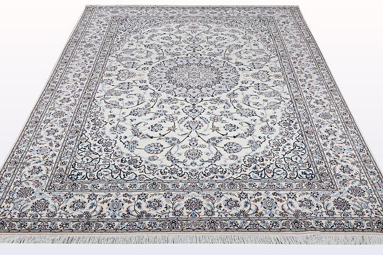 A carpet, Nain, part silk , so called 6 LAA, ca 316 x 207 cm.