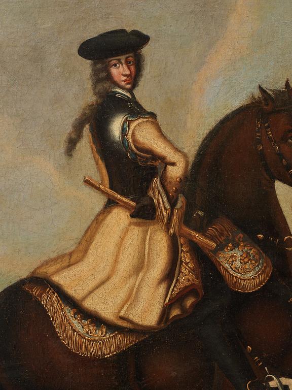 David von Krafft Hans ateljé, "Karl XII till häst" (1682-1718).