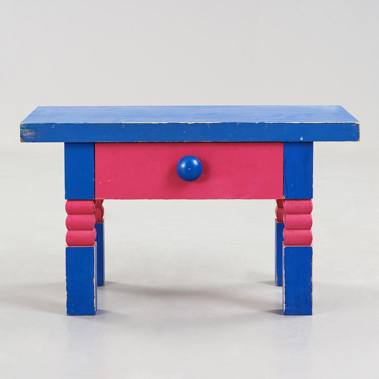 An Erik Höglund mirror and table, Eriksmåla Sweden.