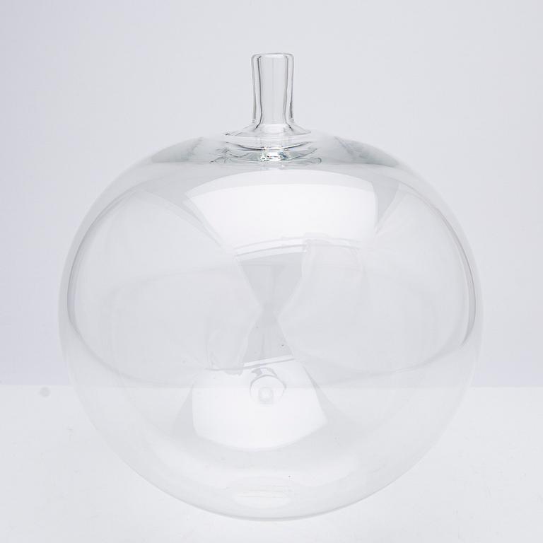 Ingeborg Lundin, vas, glas, "Äpplet", Orrefors, efter 1957.