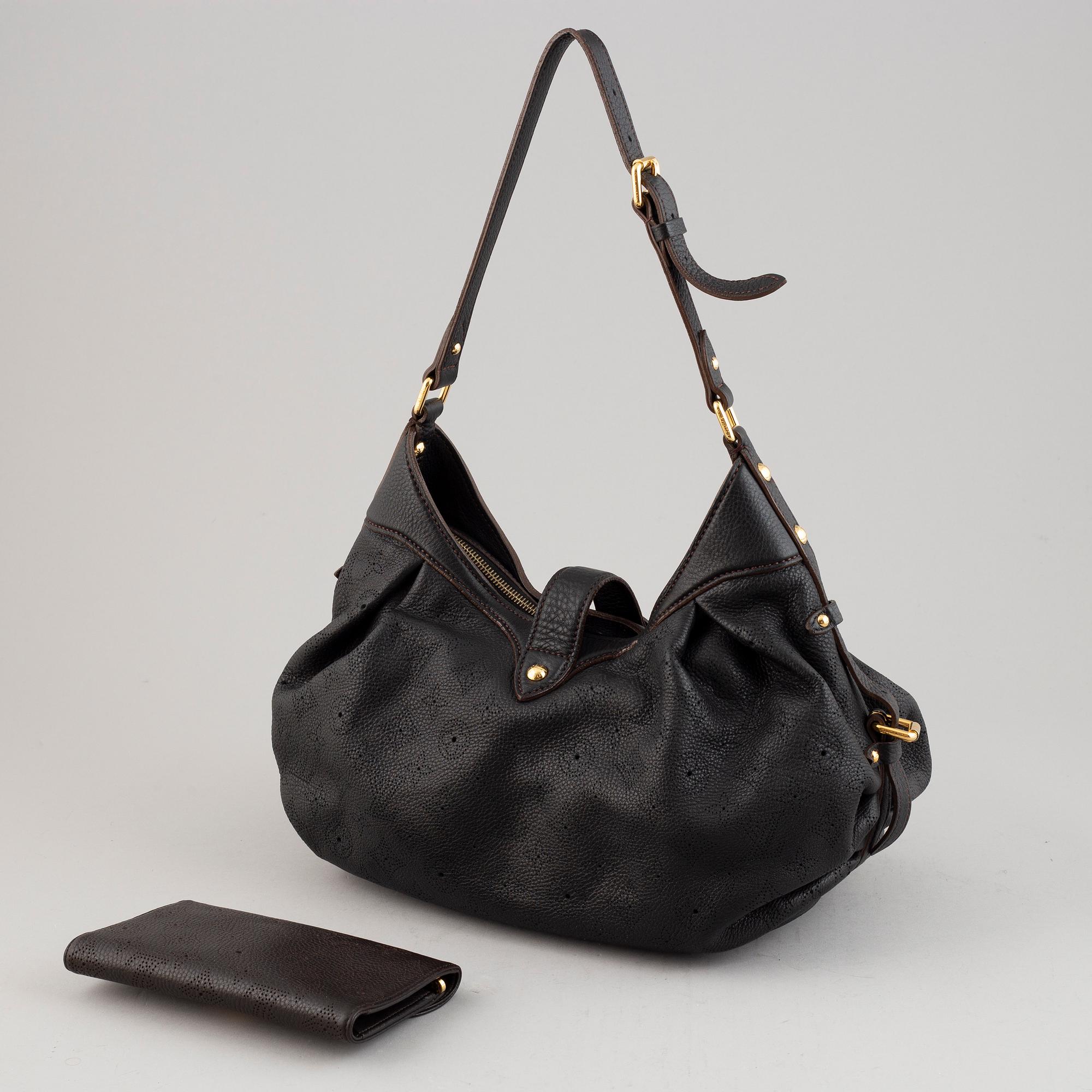 Louis Vuitton, a 'Mahina Lunar PM' leather handbag and wallet, 2008-09.