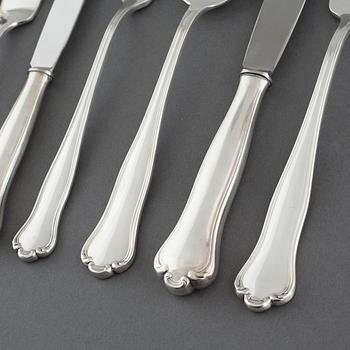 94 pieces of table "Kungsholm" flatware in EPNS, second half of the 20th century.
