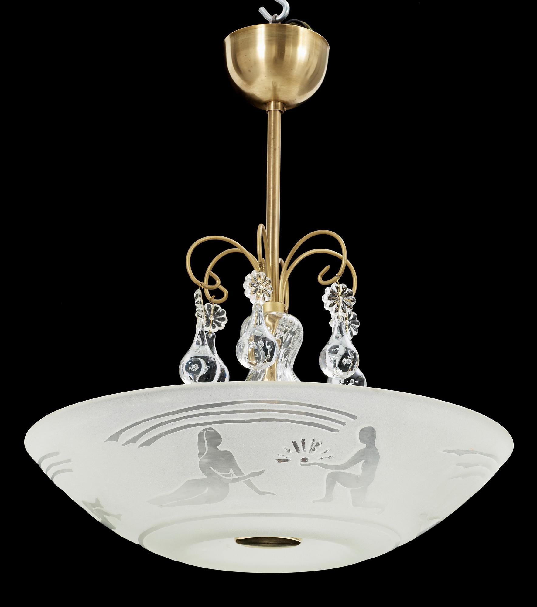 TAKLAMPA, trol. Böhlmarks, 1900-talets första hälft, h ca 45.
