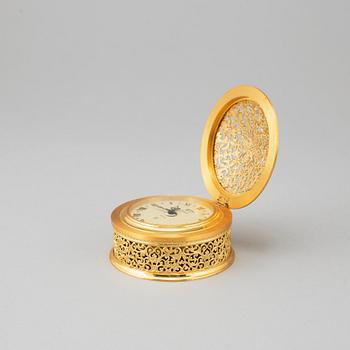 Jaeger "Recital" No. 106 Alarm Clock, Switzerland, mid 20th century.