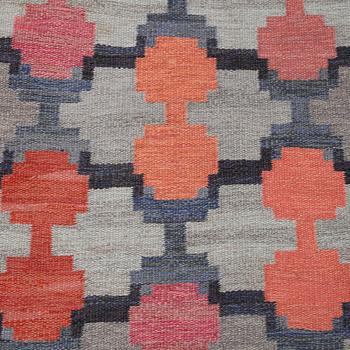 JUDITH JOHANSSON, A CARPET, "Lyktor", flat weave, ca 247-249 x 171,5 cm, signerad JJ.