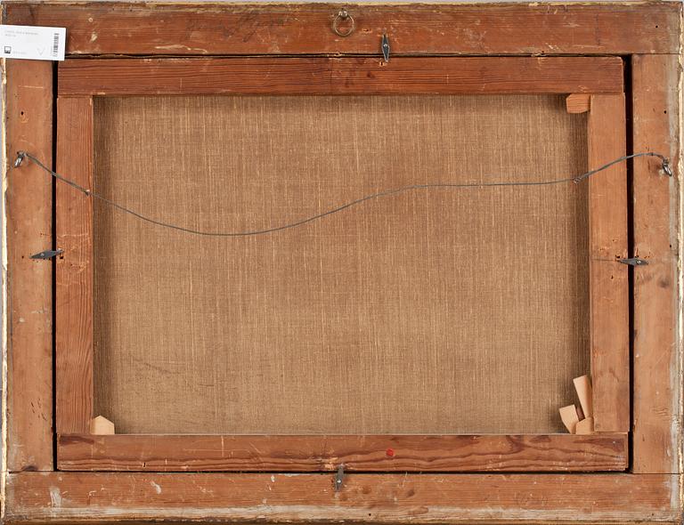 OKÄND KONSTNÄR, olja på duk, ej sign. 1800-tal.