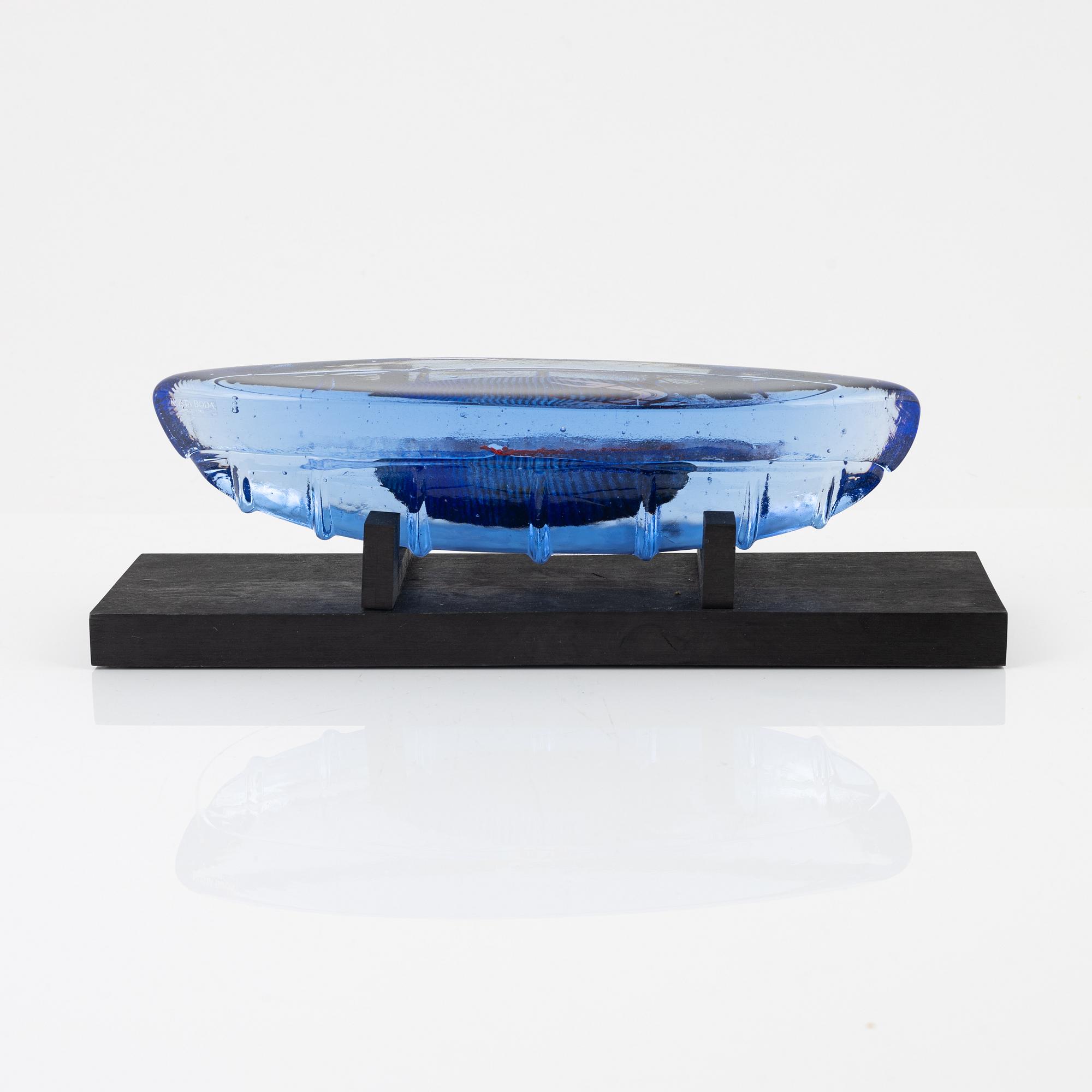 Bertil Vallien, a glass sculpture, signed. Limited edition.