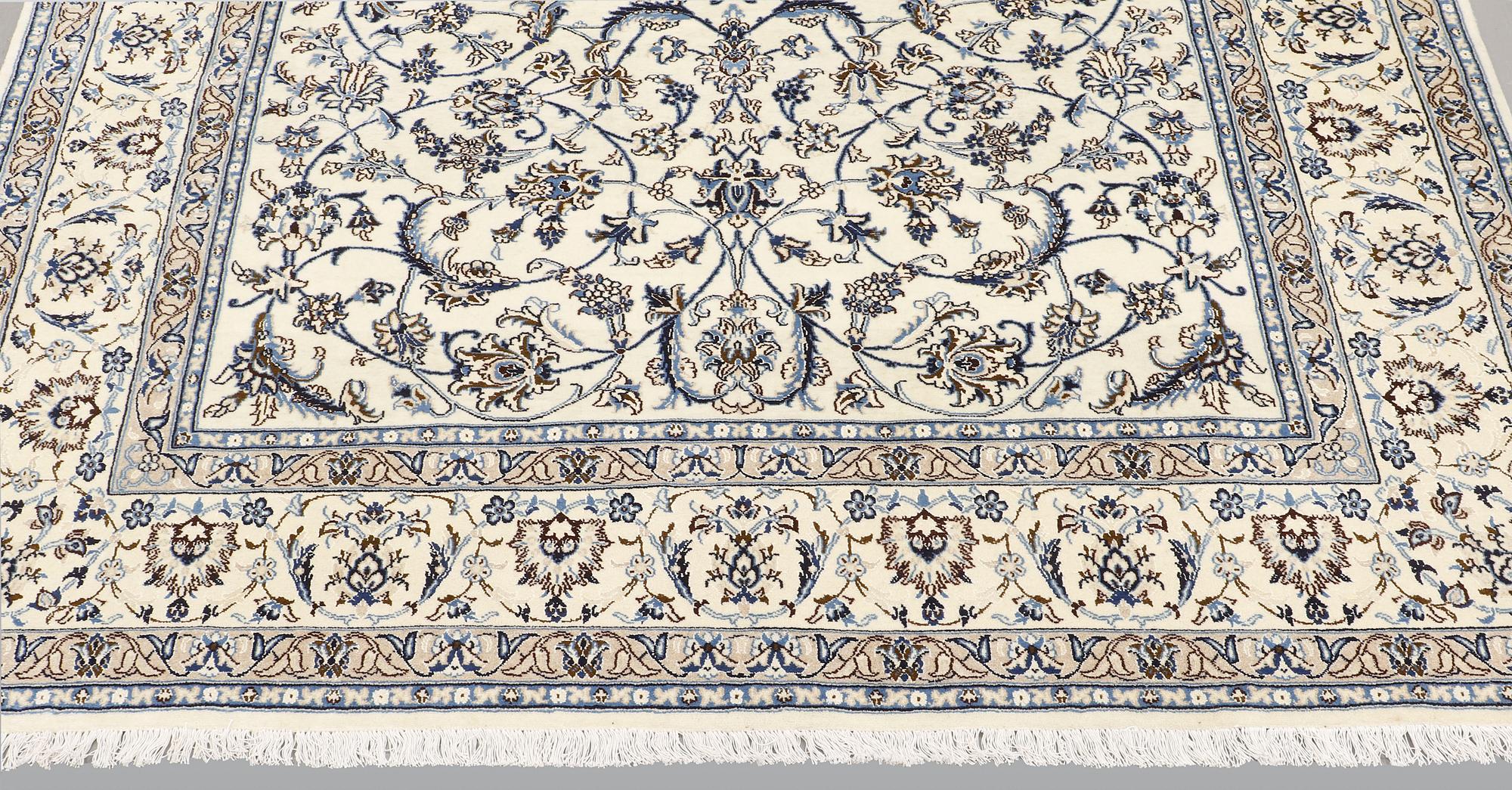 A part silk Nain, so called 9 LAA, carpet, ca 300 x 198 cm.