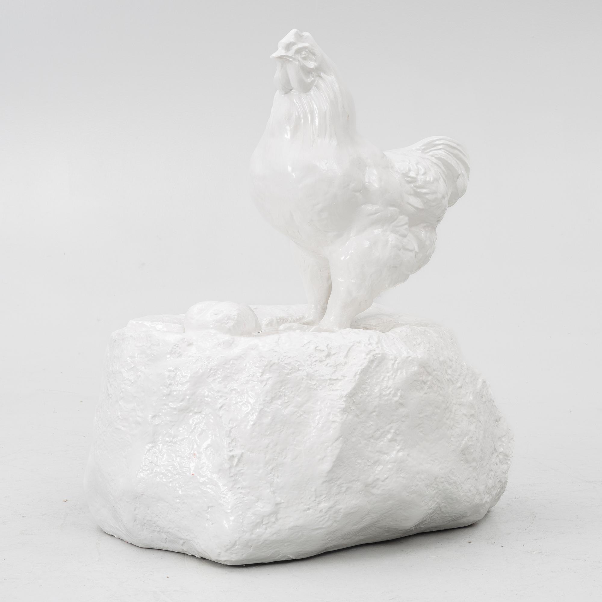 William Sweetlove, "Chicken on rock" (White).