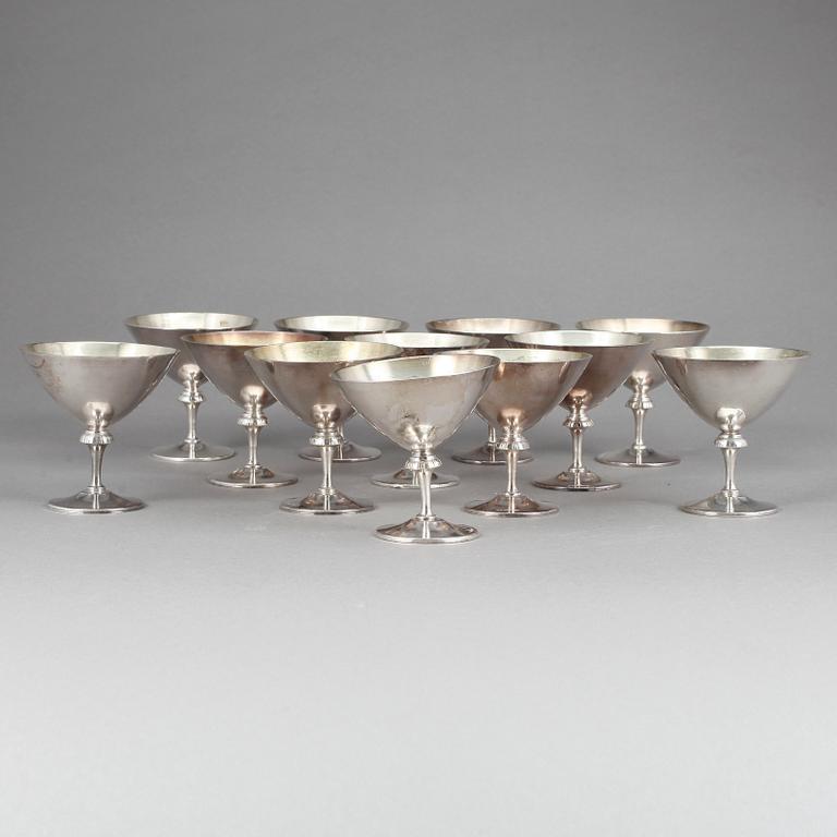 COCKTAILGLAS, 12 st, nysilver, GAB.