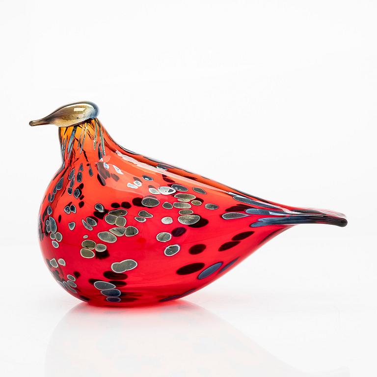Oiva Toikka, A glass bird, signed O. Toikka Nuutajärvi.