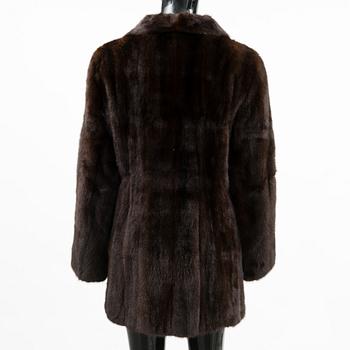 A SAGA MINK FUR COAT.