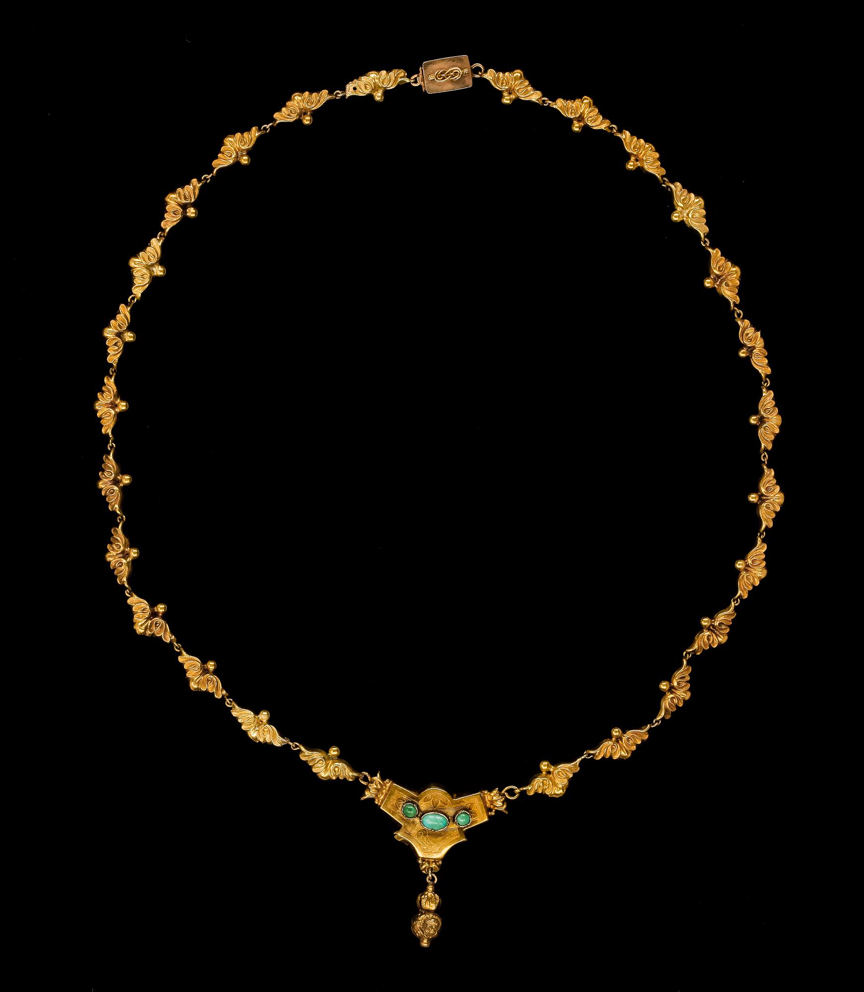 HALSBAND, 2 st, 1800/1900-tal.