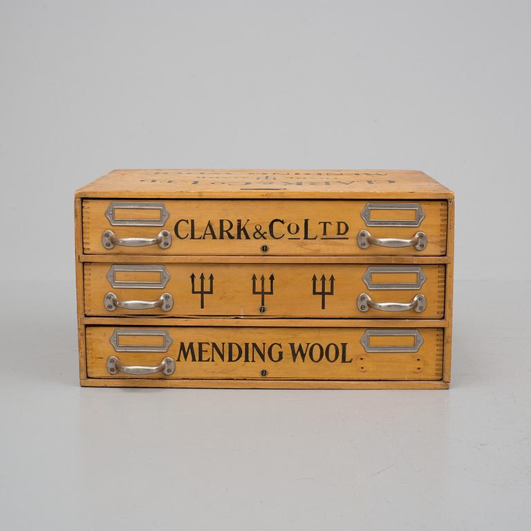 SYSKRIN, Clark & Co Mending Wool, 1900-talets första hälft.