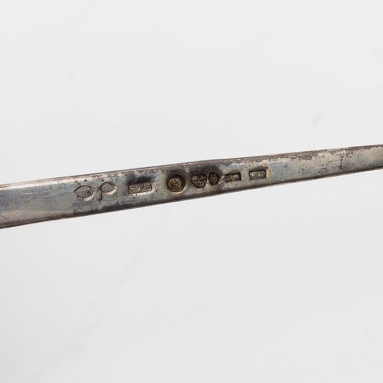 Guldsmed S Petersson i Söderhamn Ab, skedar, 3+1 st, sterlingsilver, Bollnäs, bl a 1989.