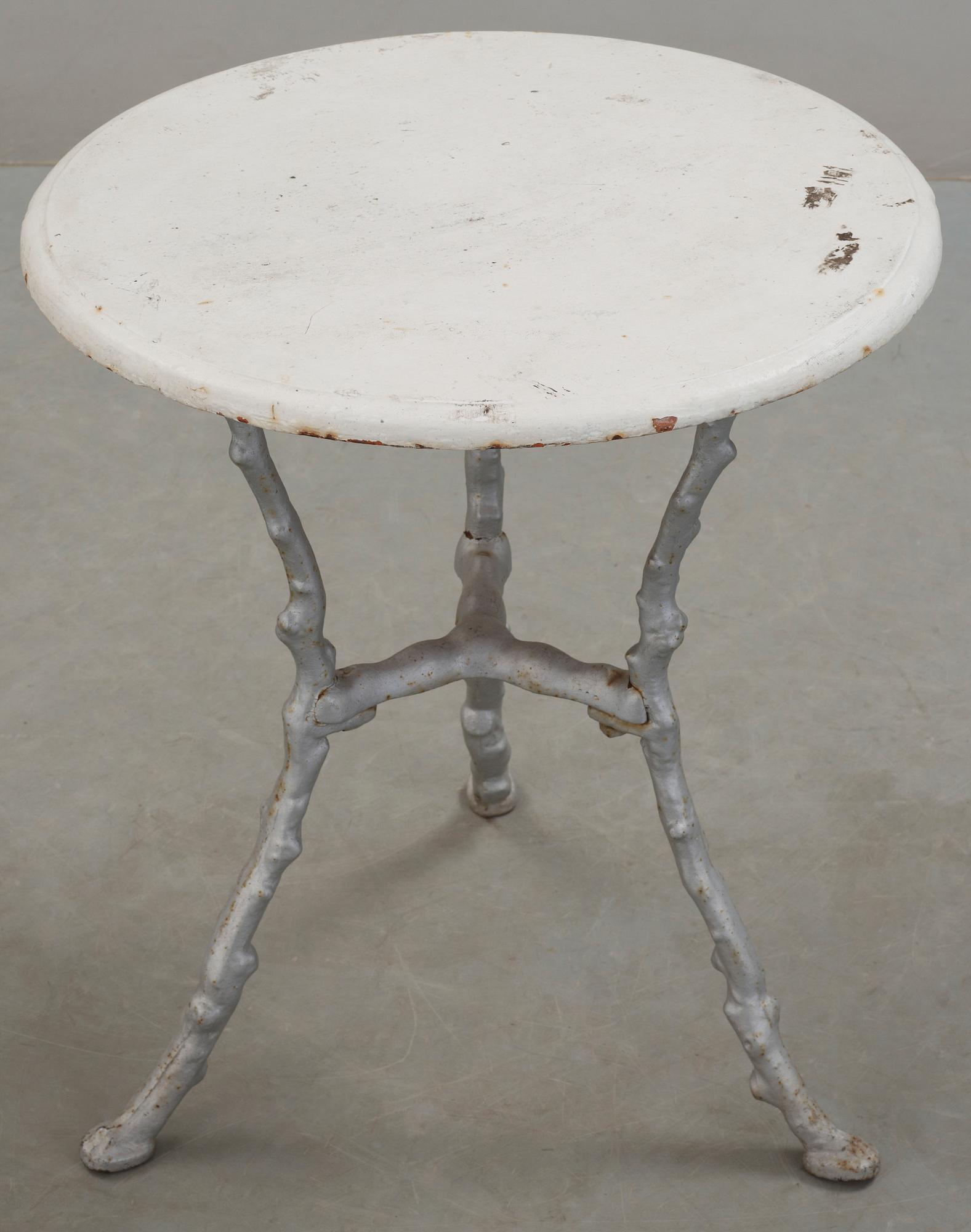 TRÄDGÅRDSBORD, järn, 1900-tal.