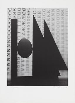 Hans Gedda, portfölj med 6 offsettryck, 1990, signerade 158/200.