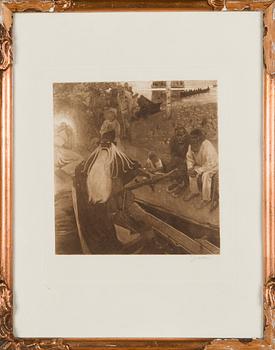 Akseli Gallen-Kallela, "Väinämöisen lähtö".