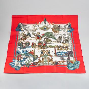 Hermès, an 'Au Fil de la Soie' silk scarf.
