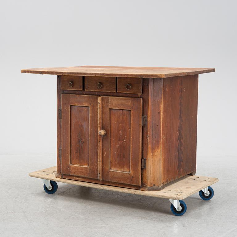 A Swedish pine table, 19th Century.